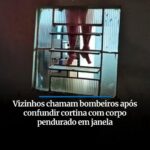 ILUSÃO – MORADOR CONFUDE CORPO COM CORPO PENDURADO NA JANELA