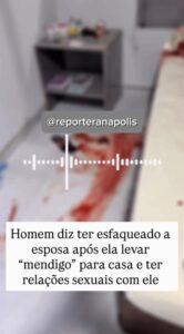 VÍDEO: MULHER É ESFAQUEADA APÓS COMPANHEIRO DESCOBRIR SUPOSTA RELAÇÃO COM MORADOR DE RUA EM CATALÃO
