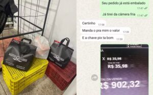 Golpistas tentam enganar açougue com PIX falso, mas recebem sacolas com ossos e pedras em Goiás
